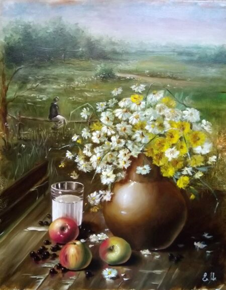 Buy the oil landscape "Road to Tomshino" - an original painting